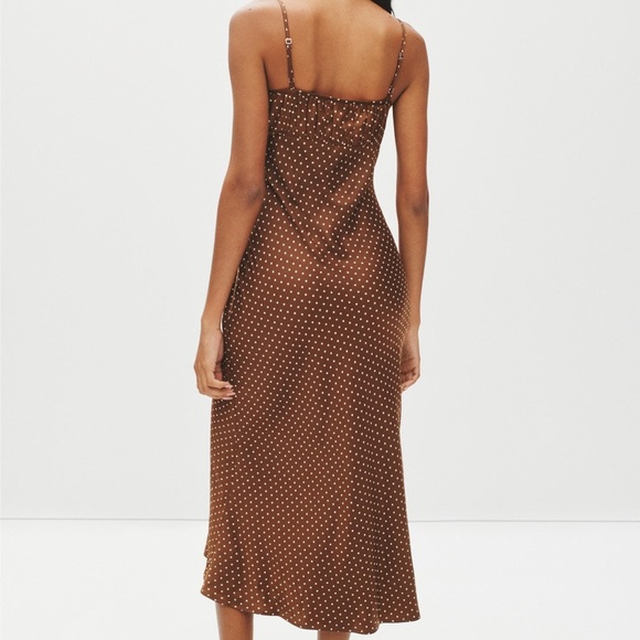 Ciao Lucia Brown Polka Dot Dress - Picture 2 of 10